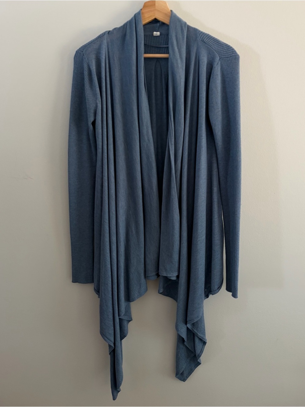lululemon athletica Draped Open-Front Cardigan - Dusty Blue